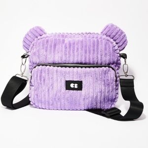 Lazy Oaf Zippy Purple Bear Bag